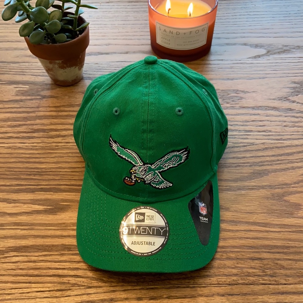 Eagles new era unisex adjustable hat Kelly green